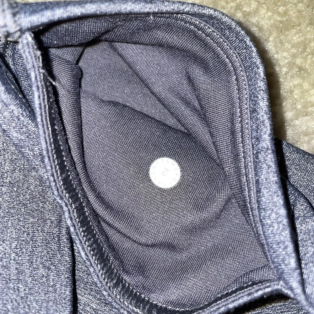 Lululemon‎ High Times Pant Heathered Grey Space Dye Mesh Leggings Size 2